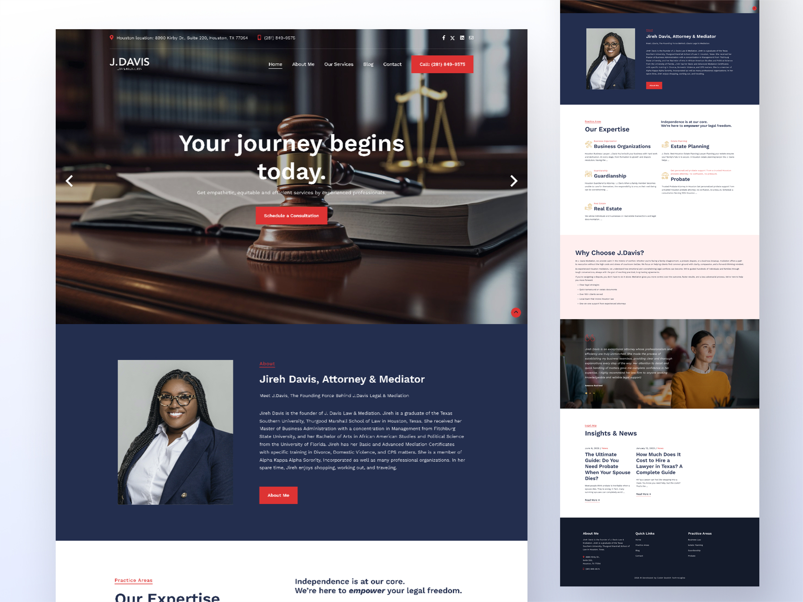 jDavis Law – Attorney Website