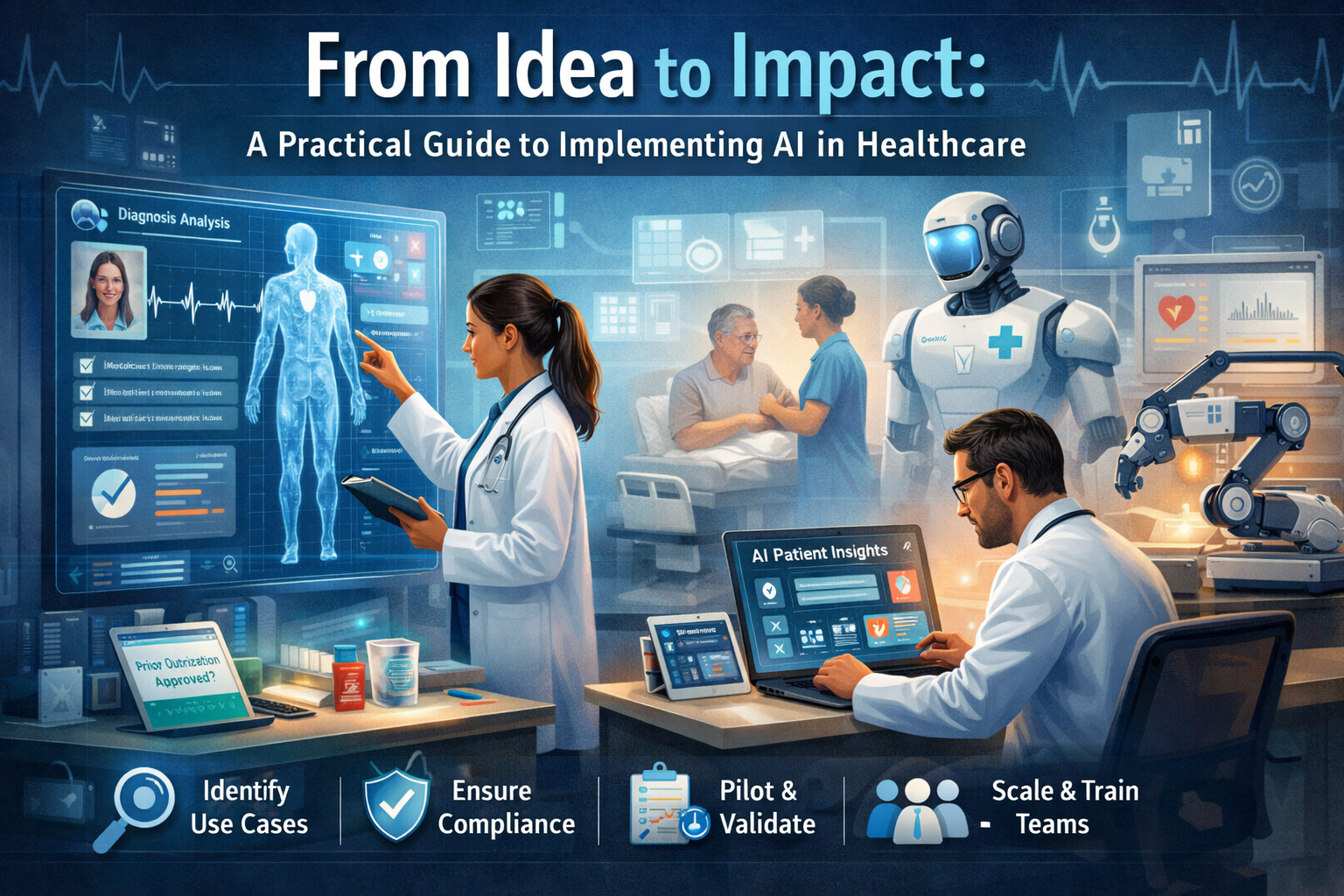 From Idea to Impact: A Practical Guide to Implementing AI in Healthcare